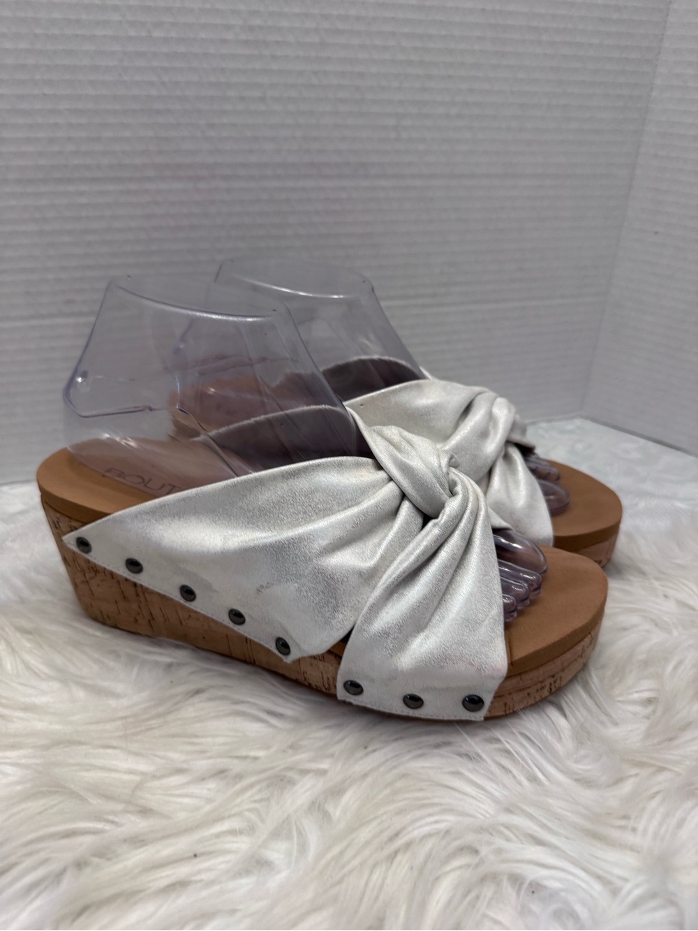 Boutique By Corkys Cheerful Wedge Sandal Size 8 Comfort Twist Strap Platform